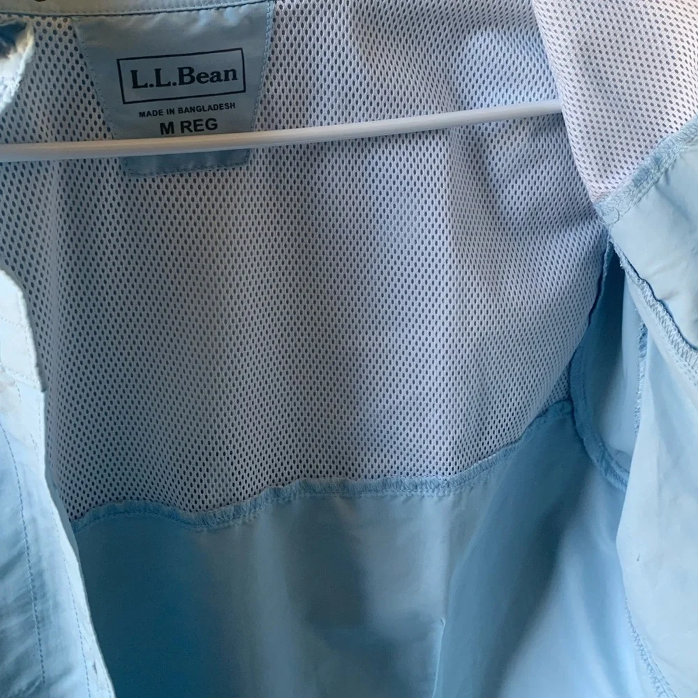 L.L. Bean Women's Tropicwear Shirt, Long-Sleeve Button Up Top - Picture 6 of 10